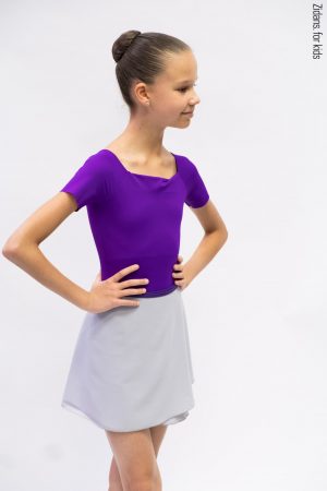 Wrap Chiffon Skirt w/ Contrast Ribbon (Kids)