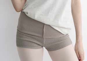 Foldover Knitted Shorts